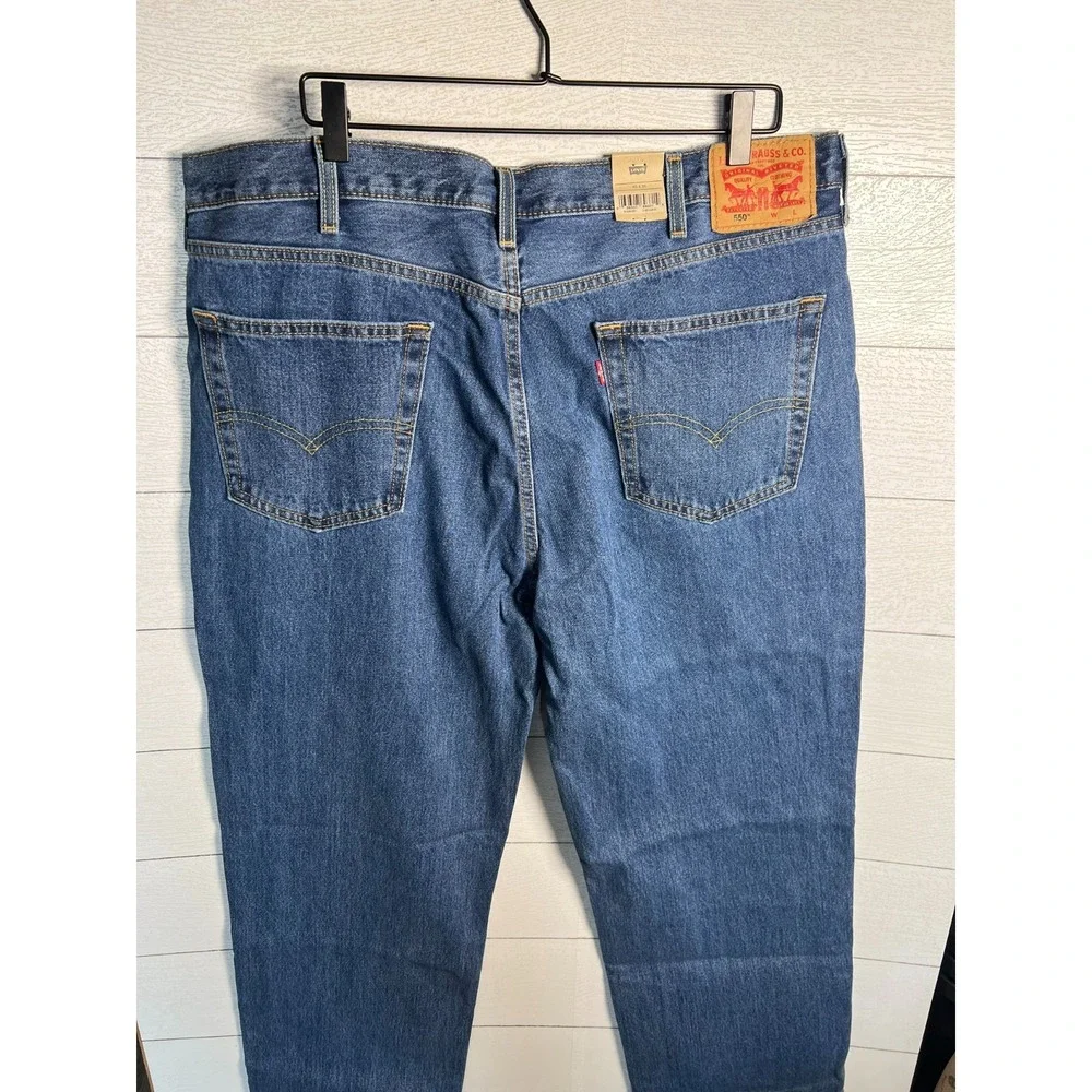 Levi's 550 NEW Relaxed Fit 40x36 Big & Tall Straight Blue Jeans